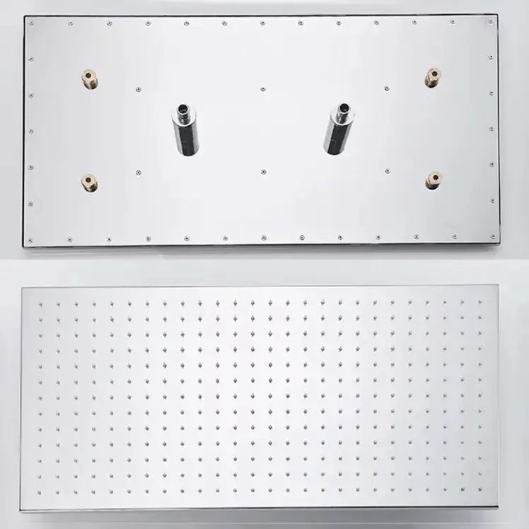 SaniSupreme® SmartPulse Plafond Thermostatische Doucheset Alicante 2 weg 40x80 cm regendouche Chroom Glans