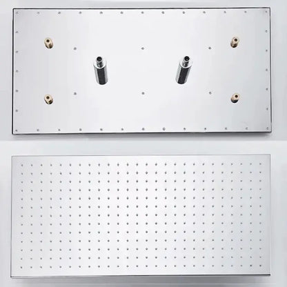 SaniSupreme® SmartPulse Plafond Thermostatische Doucheset Alicante 2 weg 40x80 cm regendouche Chroom Glans