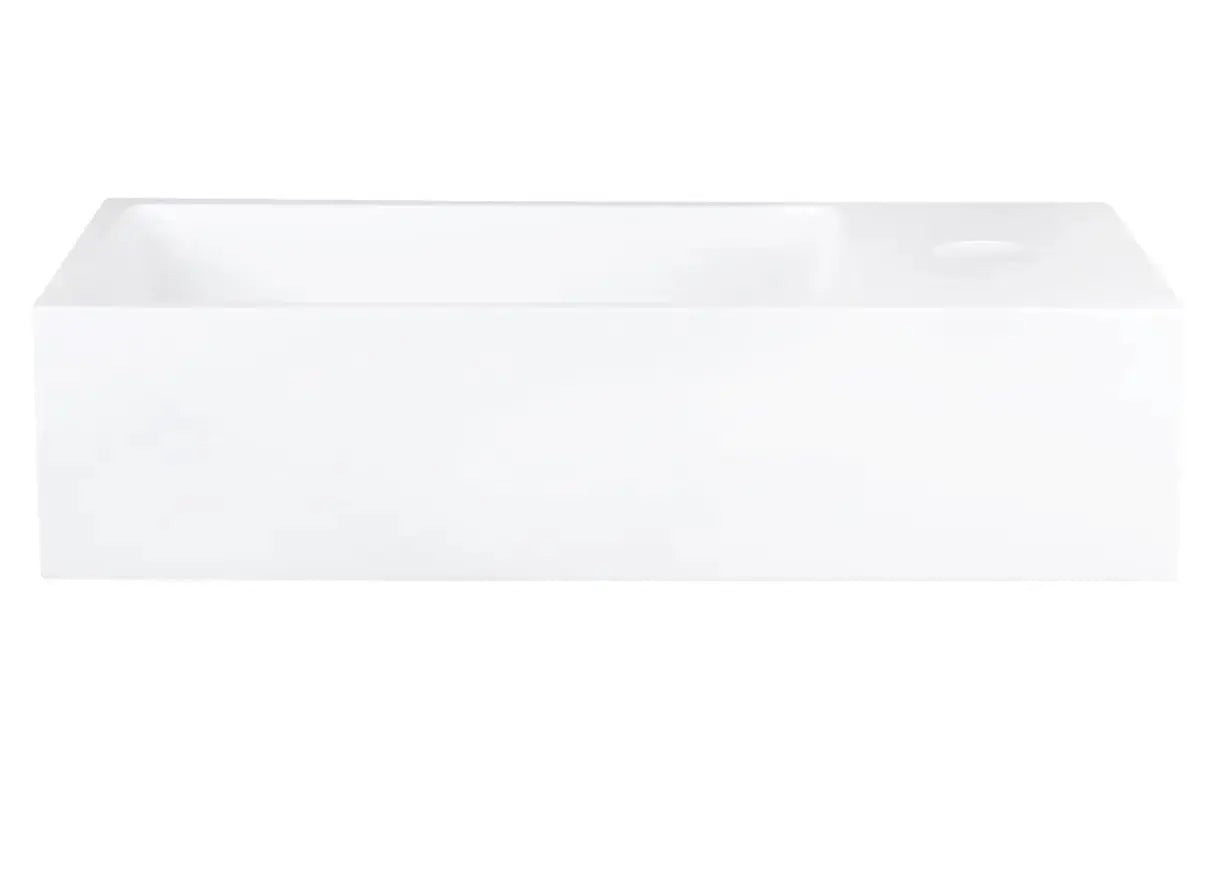 Sanisupreme Solid fonteinset – solid surface – kraan gebogen mat zwart