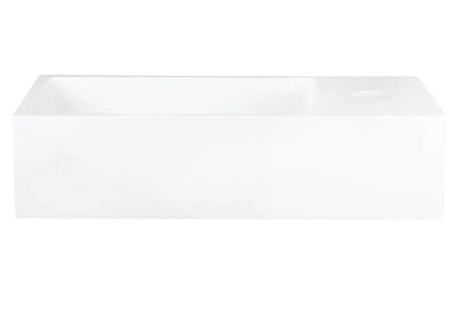 Sanisupreme Solid fonteinset – solid surface – kraan gebogen mat zwart