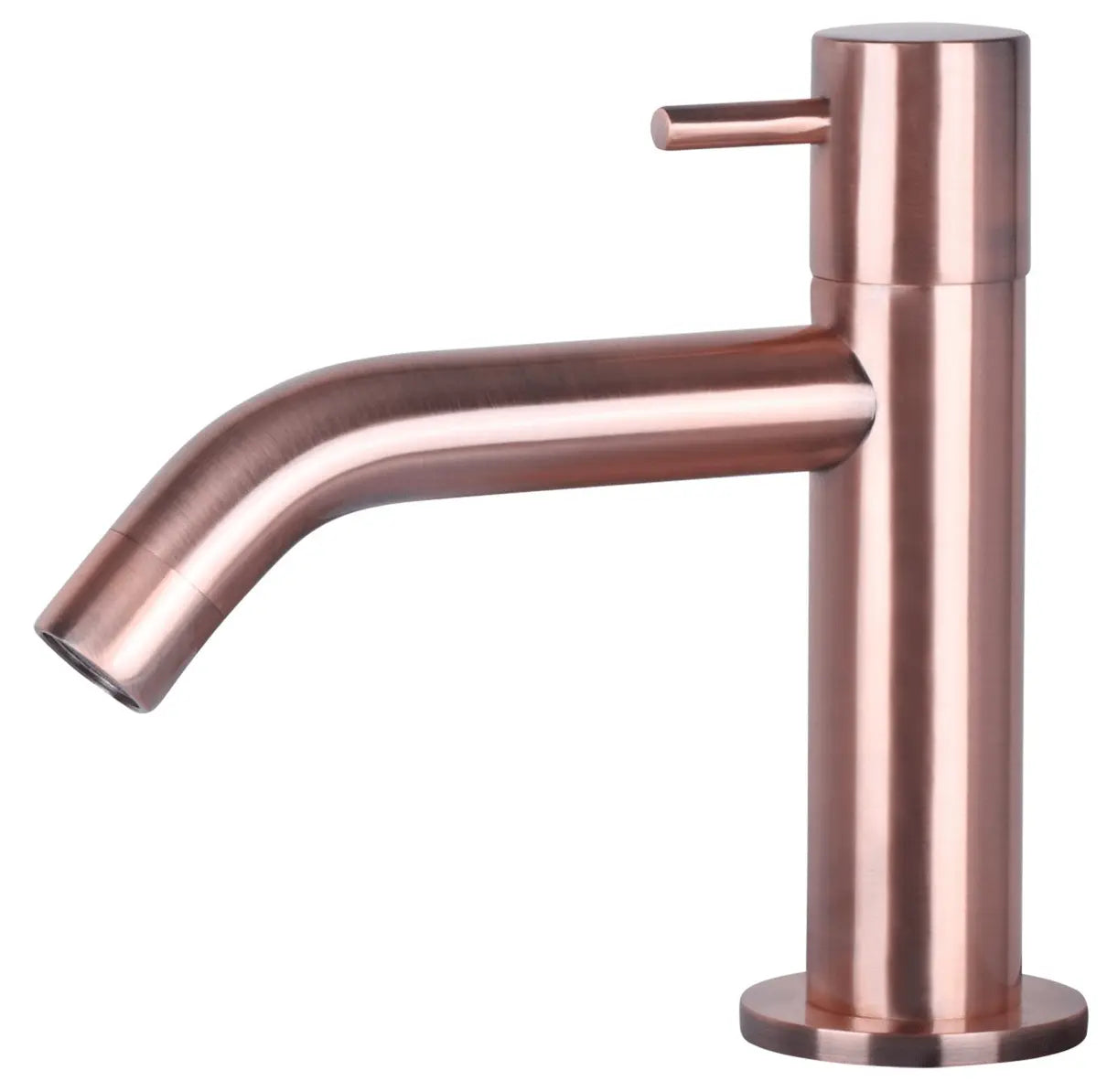 Sanisupreme Solid fonteinset – solid surface – kraan gebogen rood koper