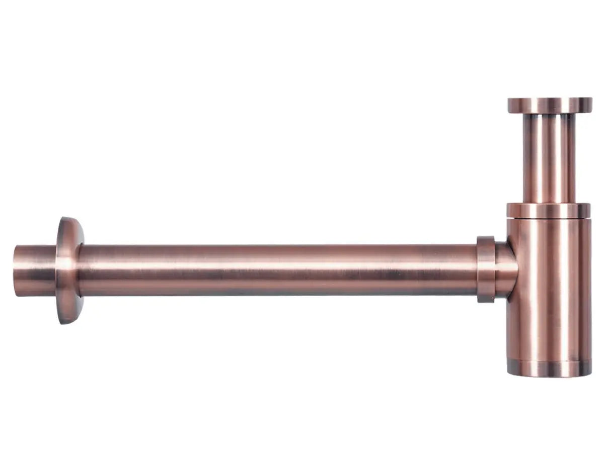 Sanisupreme Solid fonteinset – solid surface – kraan gebogen rood koper