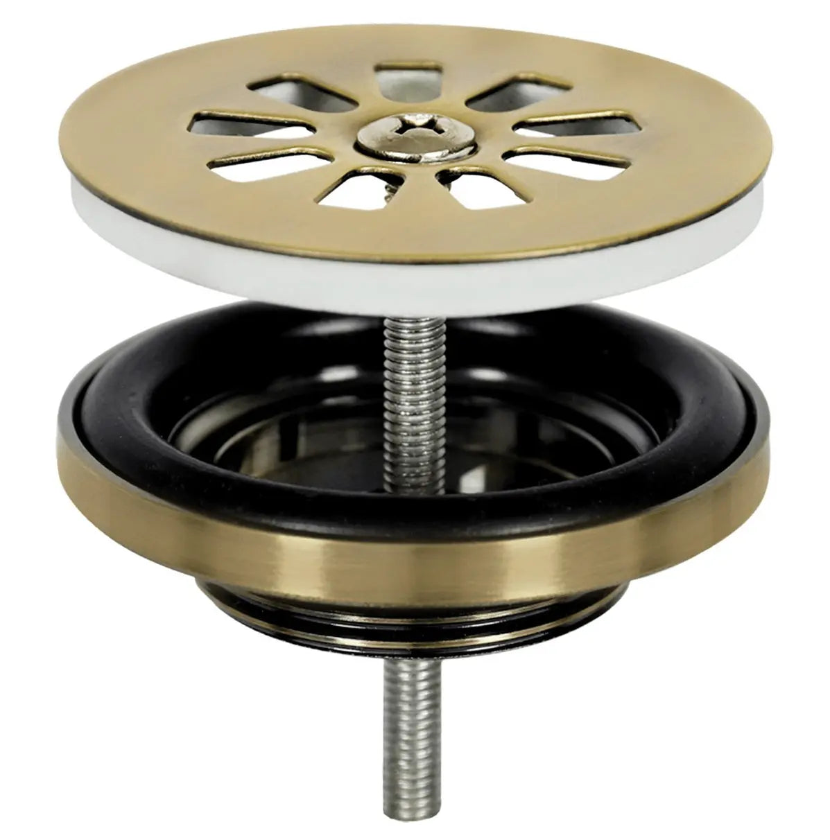 Sanisupreme Solid fonteinset – solid surface – kraan recht mat goud