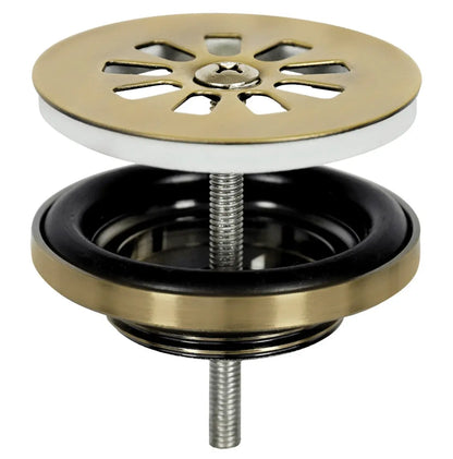 Sanisupreme Solid fonteinset – solid surface – kraan recht mat goud