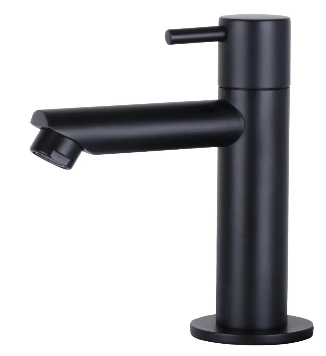 Sanisupreme Solid fonteinset – solid surface – kraan recht mat zwart