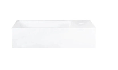 Sanisupreme Solid fonteinset – solid surface – kraan recht mat zwart