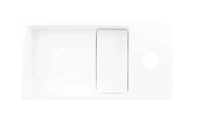 Sanisupreme Solid fonteinset – solid surface – kraan recht mat zwart