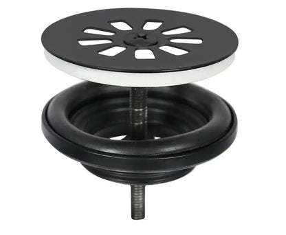 Sanisupreme Solid fonteinset – solid surface – kraan recht mat zwart