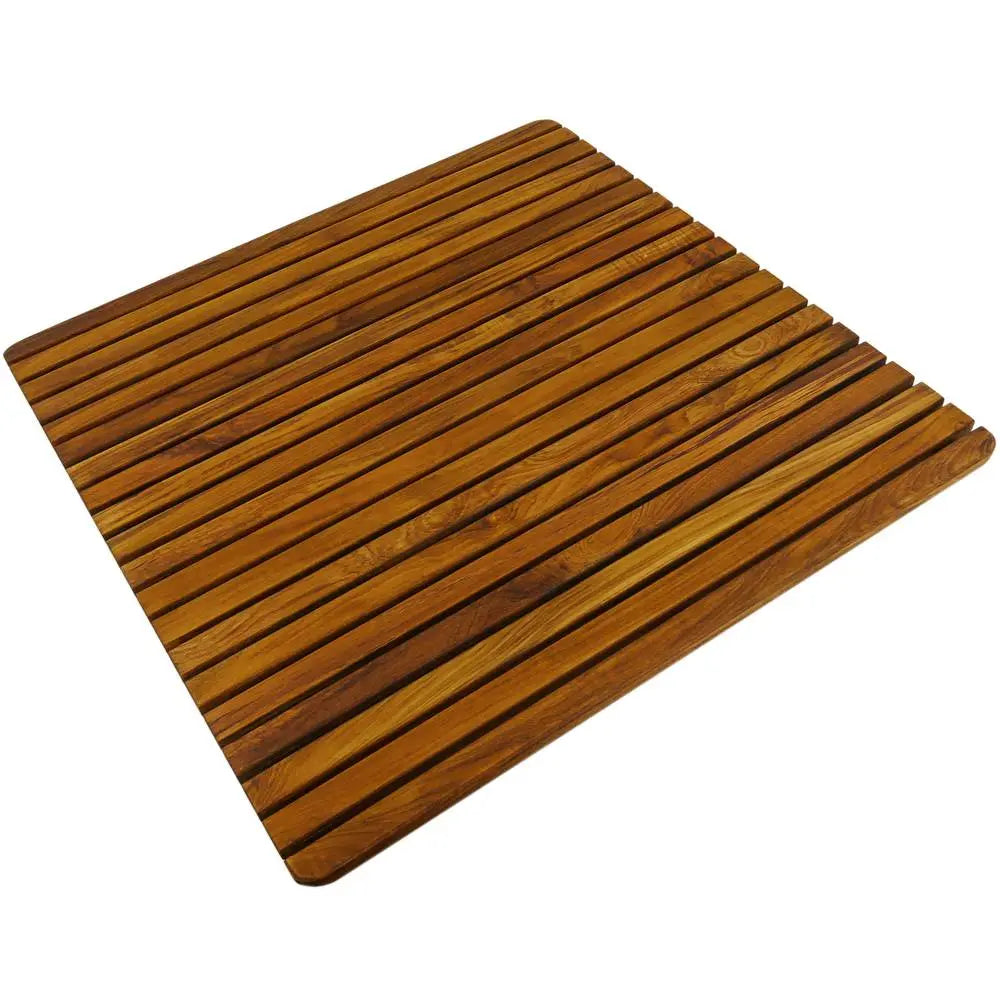 SaniSupreme SuperiorLine Teak badmat 50 x 100 cm. vast model (niet oprolbaar)