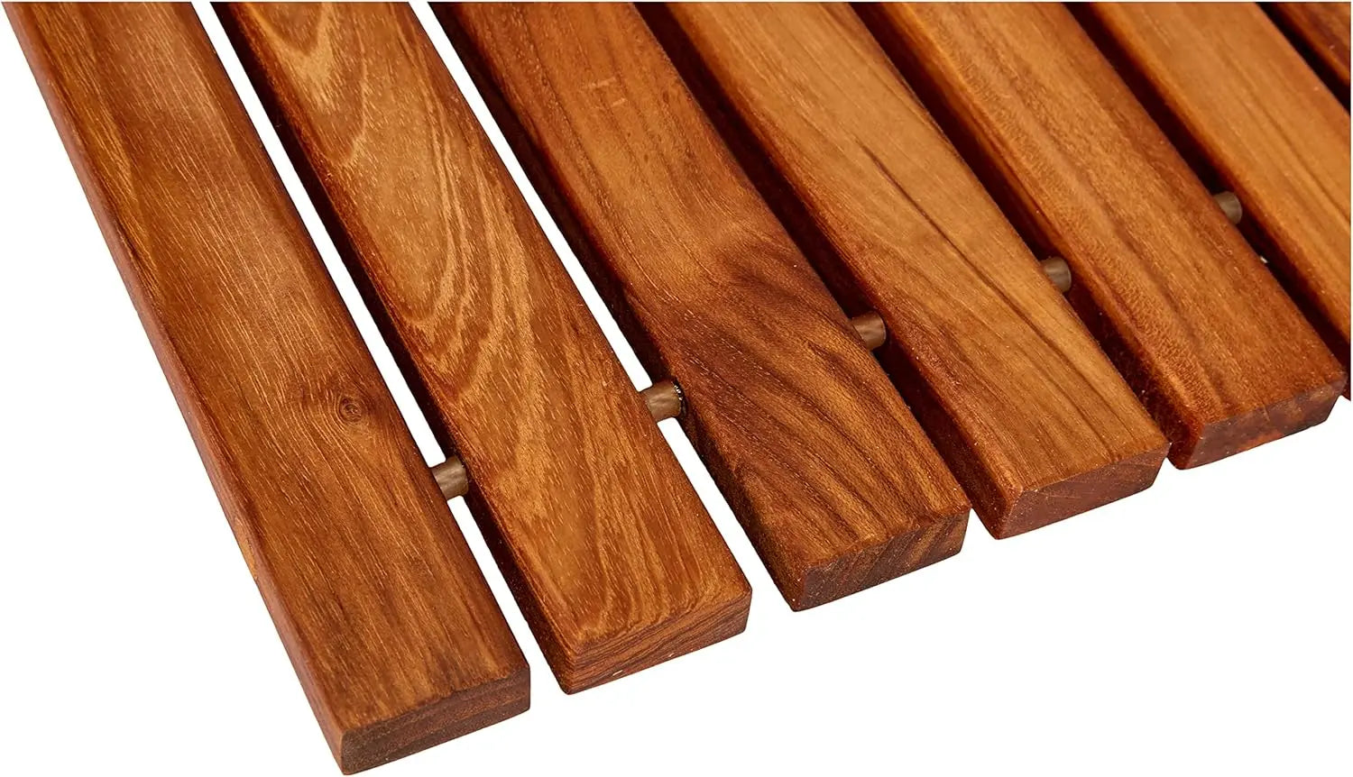 SaniSupreme SuperiorLine Teak badmat vierkant 56 x 106 cm. flexibel model (oprolbaar)