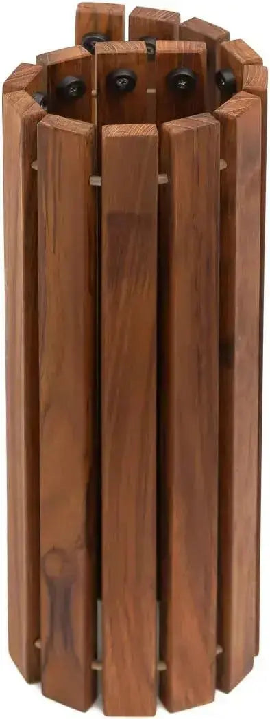 SaniSupreme SuperiorLine Teak badmat vierkant 66 x 106 cm. flexibel model (oprolbaar)