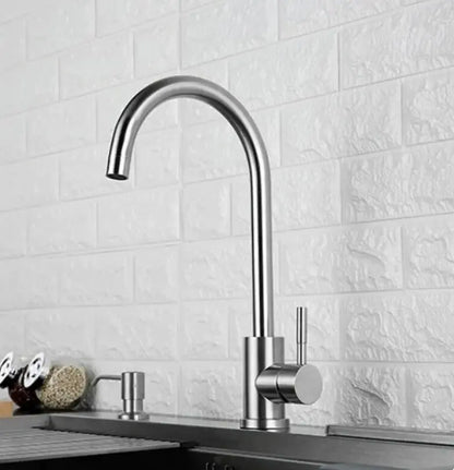 SaniSupreme thermostatische keukenkraan Bologna gebogen RVS / chroom nikkel 36,5 cm