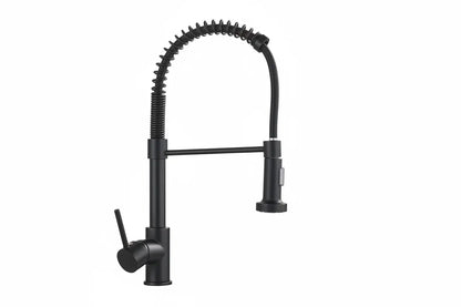 keukenkraan San Marino met veer maar zwart