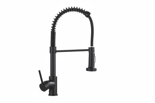 keukenkraan San Marino met veer maar zwart