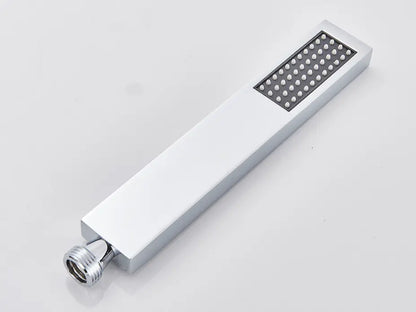 SaniSupreme Turijn handdouche smal plat rechthoek Messing chroom luxe zware kwaliteit