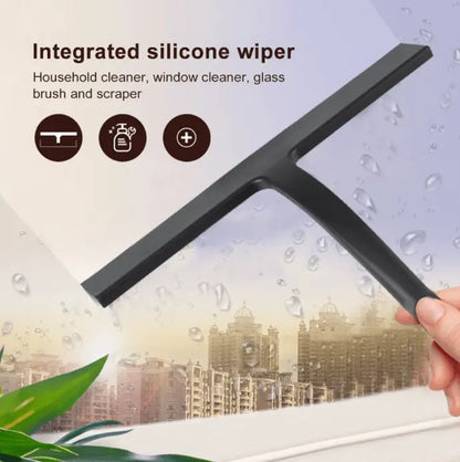 SaniSupreme Uittrekbare Telescopische Douchewisser Raamwisser AquaBlackLine zwart Large