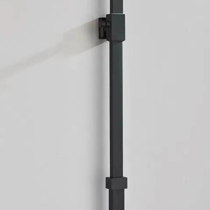 SaniSupreme verlengbuis douche 40 cm rechthoek mat zwart voor o.a. Arizona doucheset