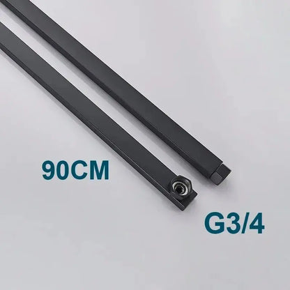 SaniSupreme verlengbuis douche 90 cm geborsteld goud rechthoek alleen in combinatie tbv Arizona douche set