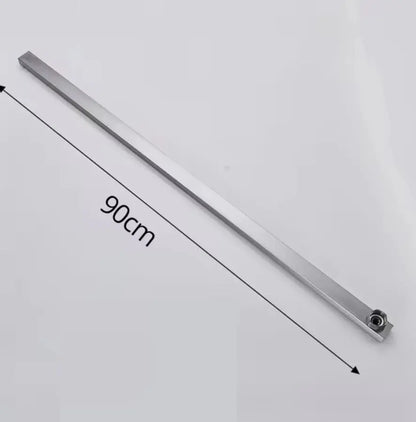 SaniSupreme verlengbuis douche 90 cm rvs geborsteld rechthoek alleen in combinatie tbv Arizona douche set