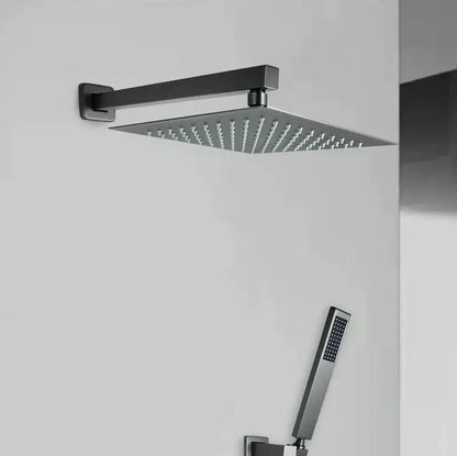 SaniSupreme vierkante regendouche hoofddouche regendouchekop 25x25 cm. Gunmetal