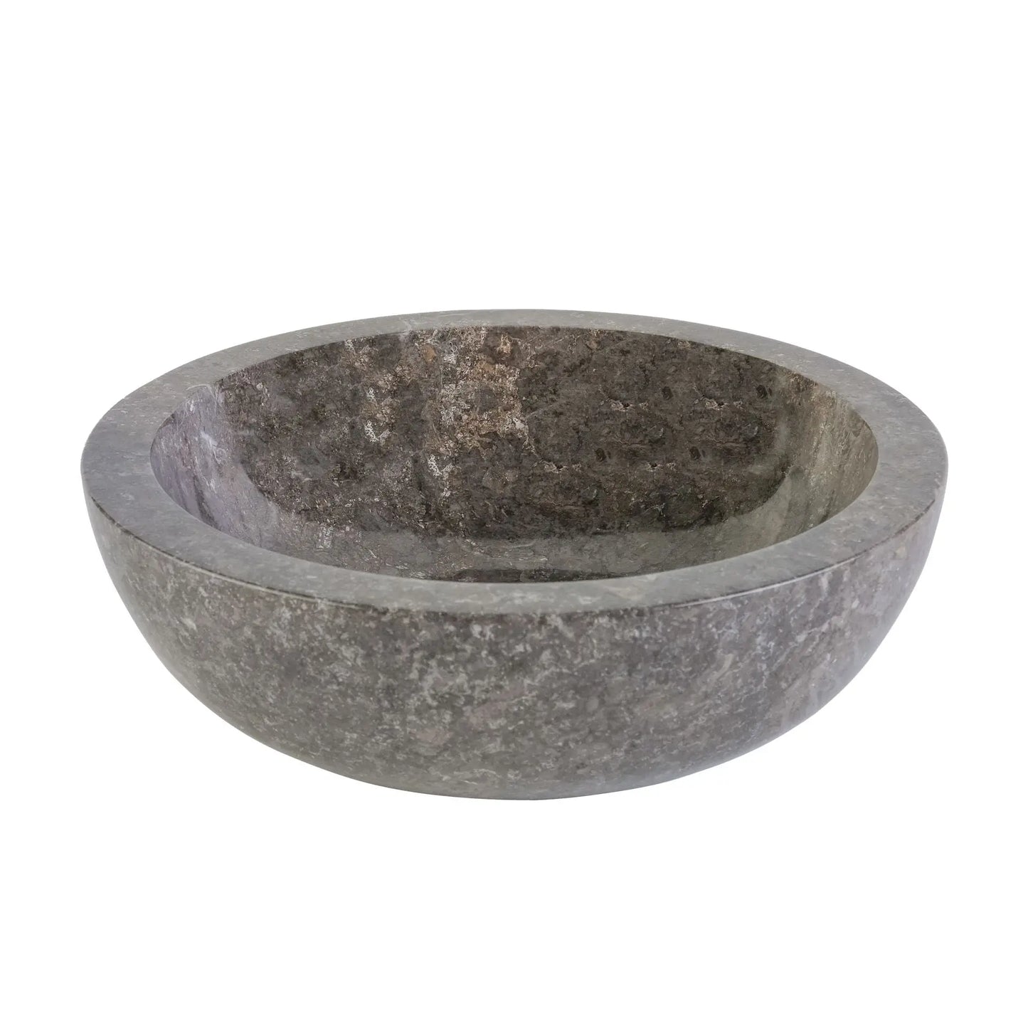 SaniSupreme Volledig gepolijste waskom van steen - Grijs Marmer 35x12CM