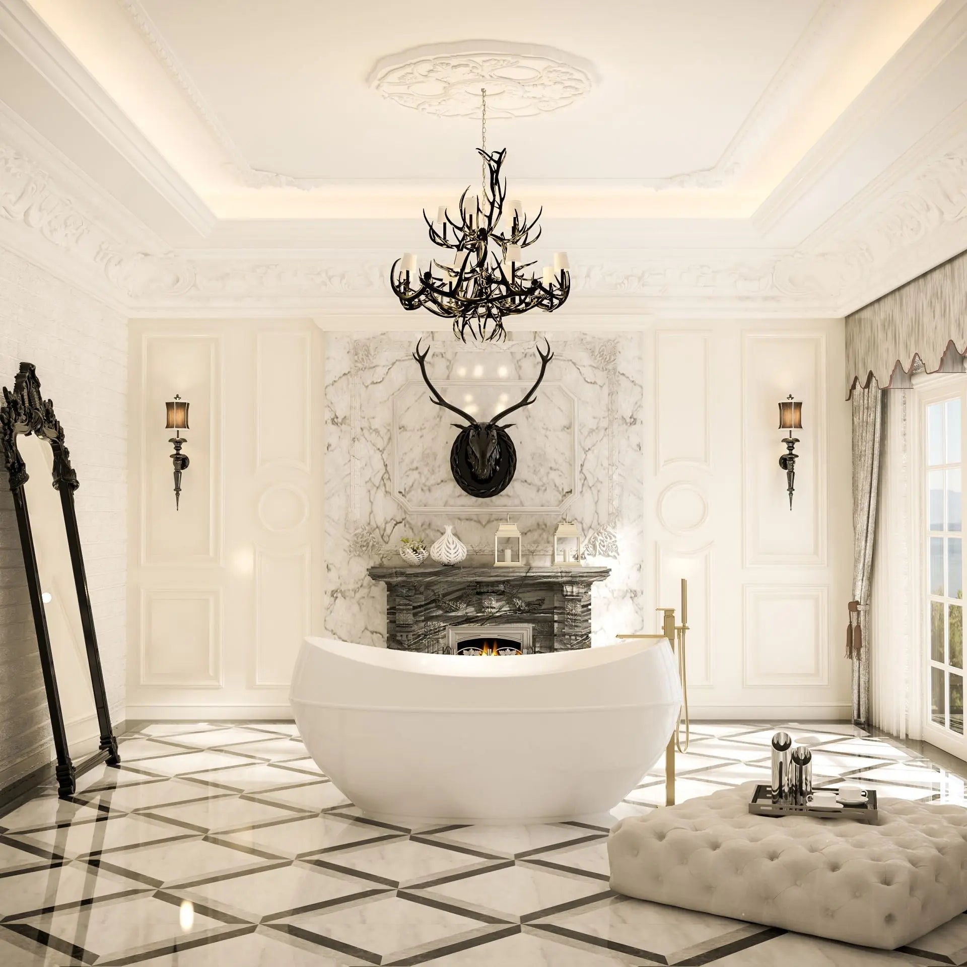 SaniSupreme vrijstaand Bad Adonis AquaTherme Plus 190x96x82 wit