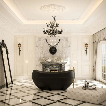 SaniSupreme vrijstaand Bad Adonis AquaTherme Plus 190x96x82 zwart