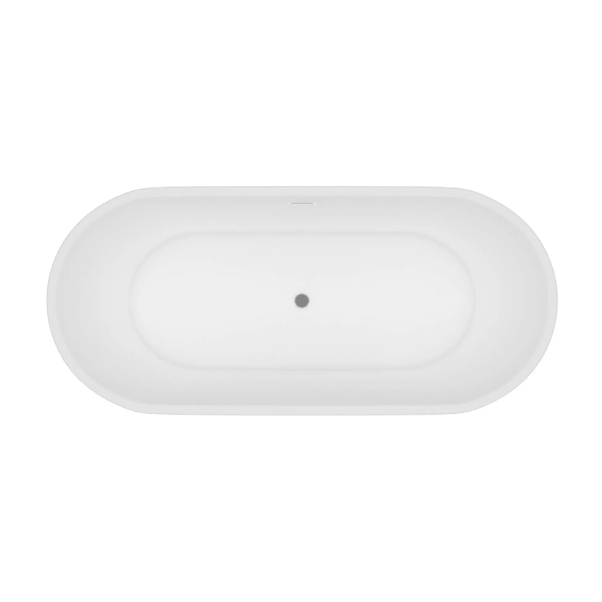 SaniSupreme vrijstaand Bad AquaTherme Plus met push - up Solid Surface mat wit 170x70