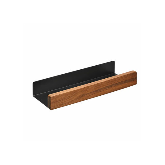 sanisupreme-wandplank-doucherek-mat-zwart-walnoot-rand-30-cm-rvs-14511455