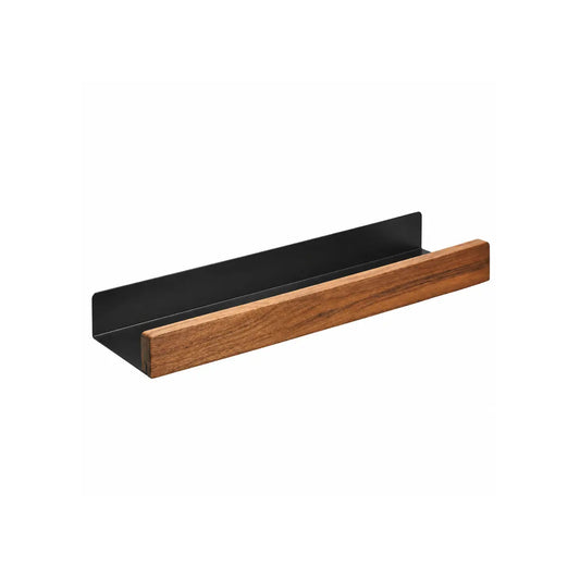 sanisupreme-wandplank-doucherek-mat-zwart-walnoot-rand-40-cm-rvs-786142014