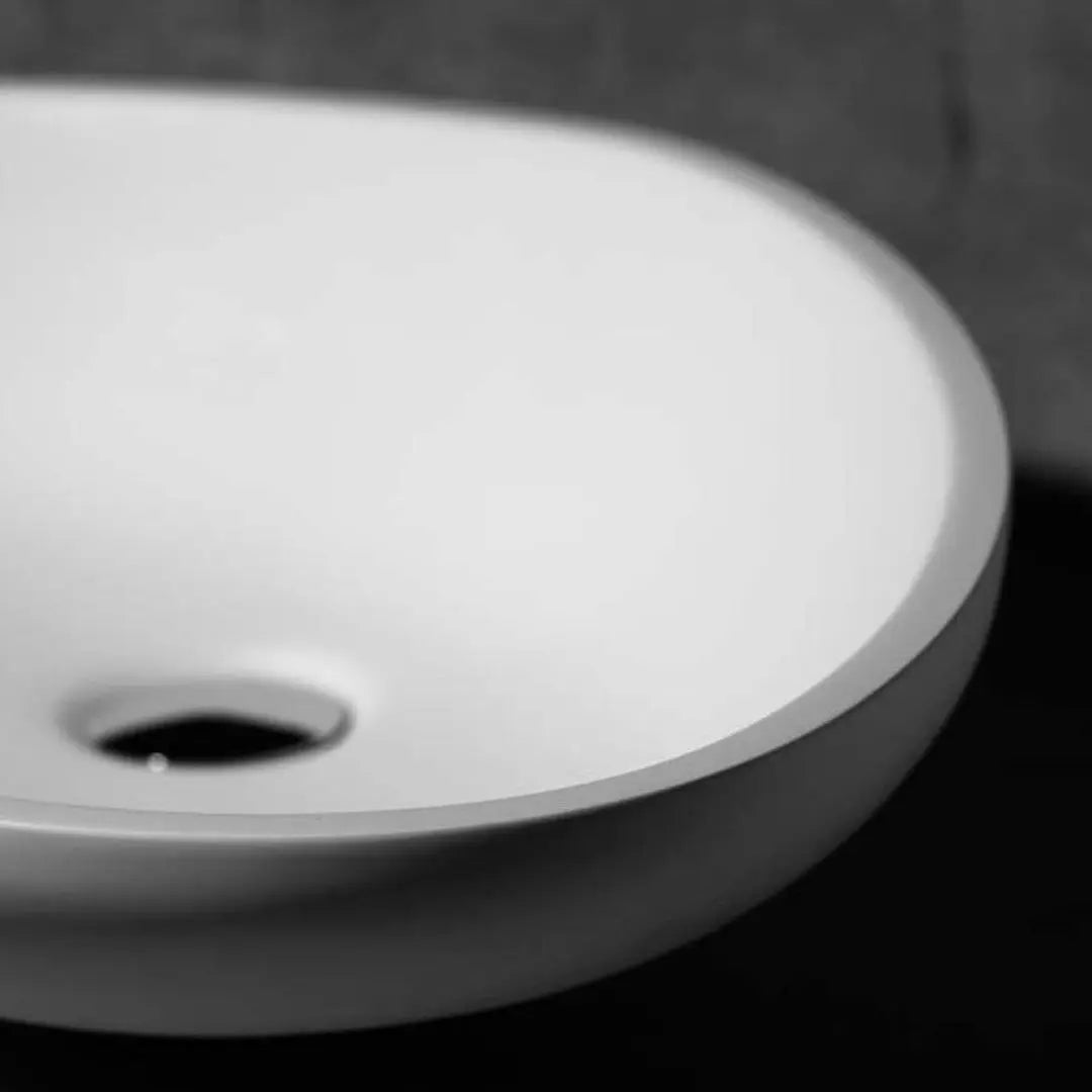 SaniSupreme Waskom BORA 63x42x14 cm wit mat Solid Surface