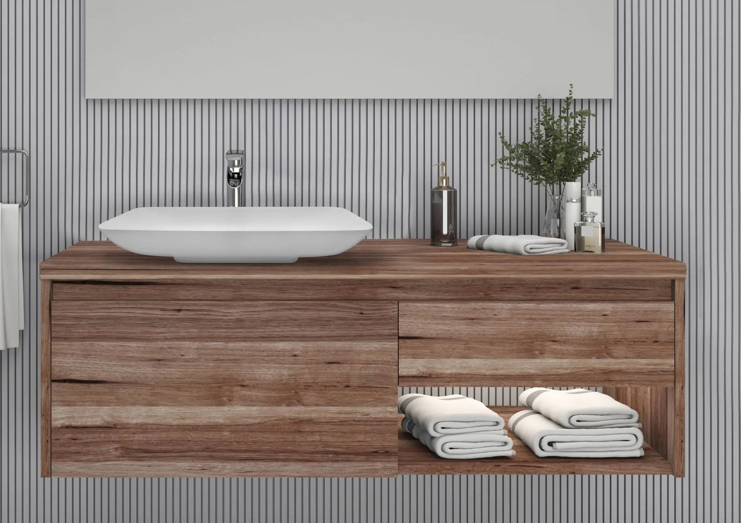 SaniSupreme Waskom INDY 60x36 cm wit mat Solid Surface