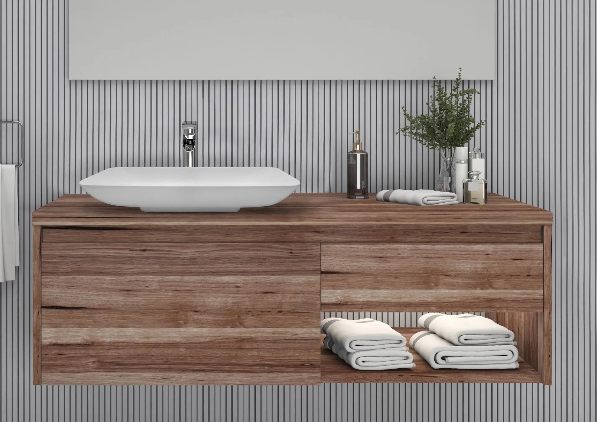 SaniSupreme Waskom INDY 60x36 cm wit mat Solid Surface