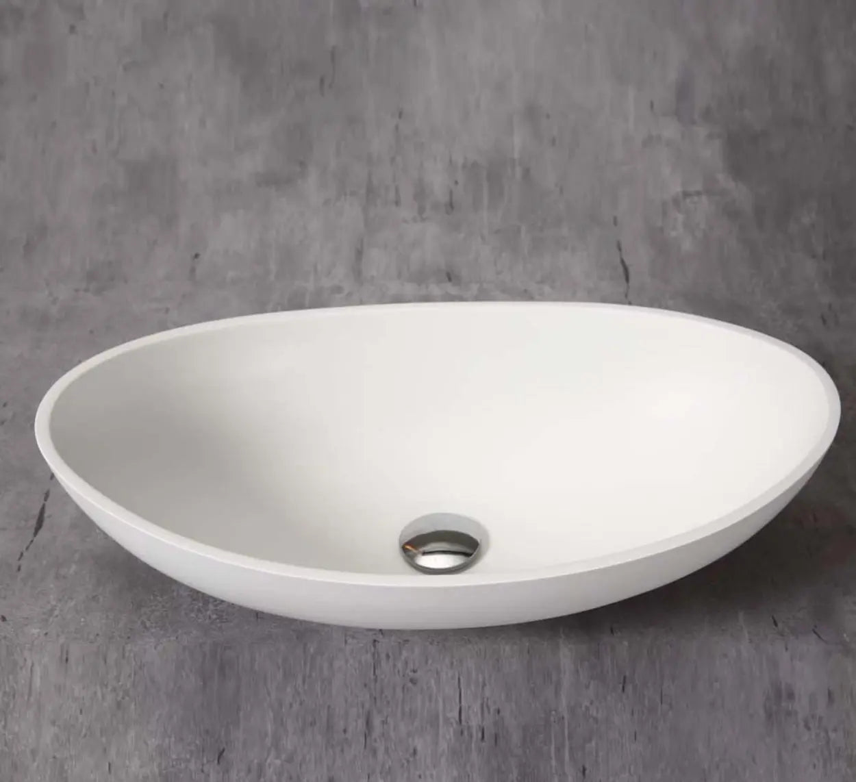 SaniSupreme Waskom OVAL 57x33x16 cm Mat Wit