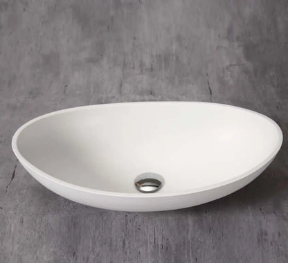 SaniSupreme Waskom OVAL 57x33x16 cm Mat Wit