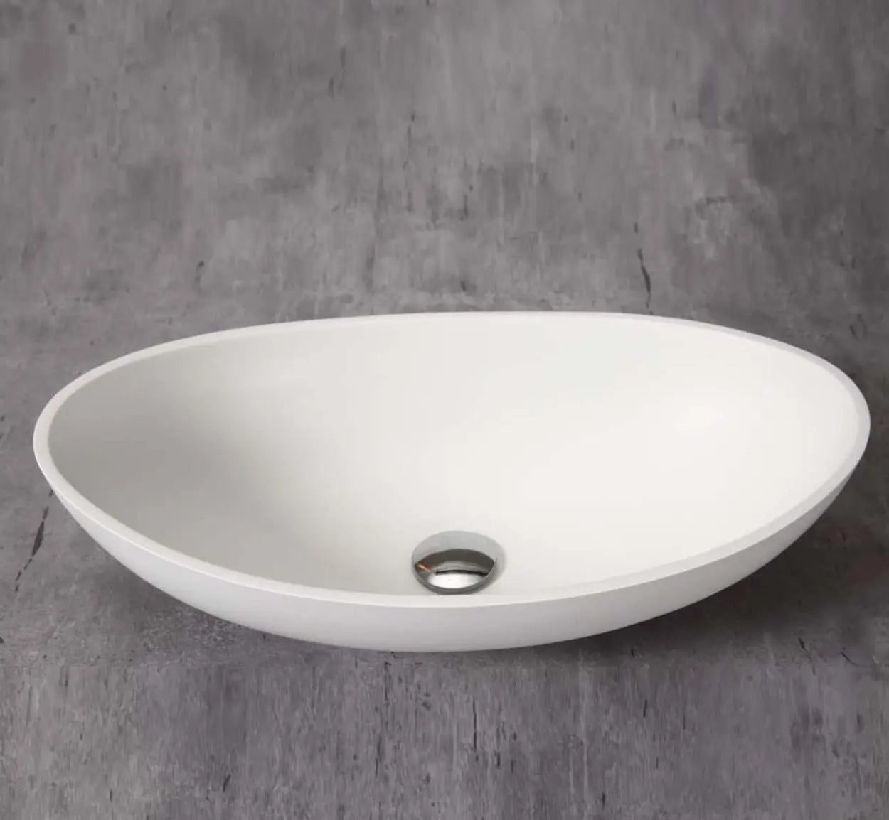 SaniSupreme Waskom OVAL 57x33x16 cm Mat Wit