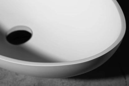 SaniSupreme Waskom OVAL 57x33x16 cm Mat Wit