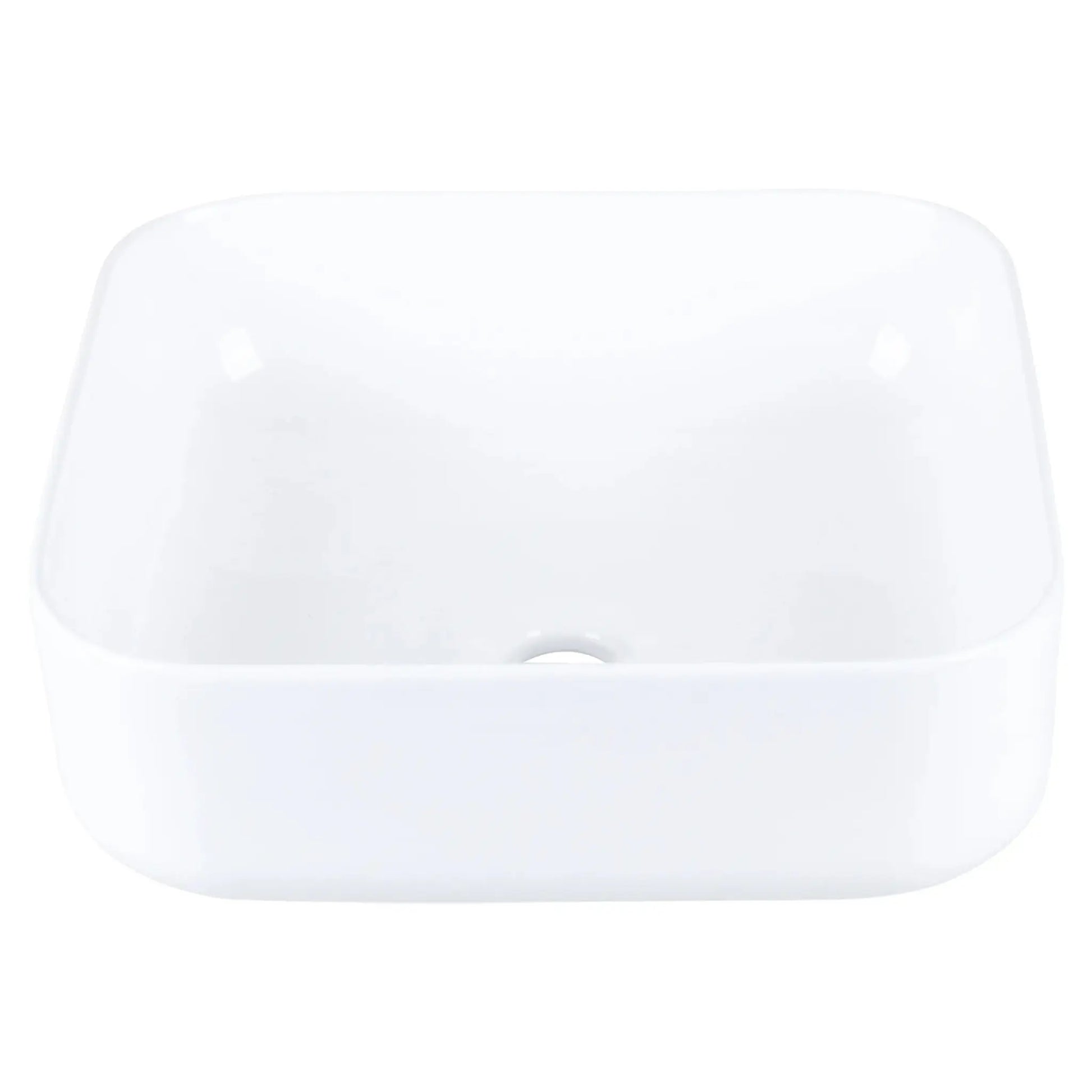 SaniSupreme Waskom Square keramiek Glans Wit 39x39x14,5 cm.