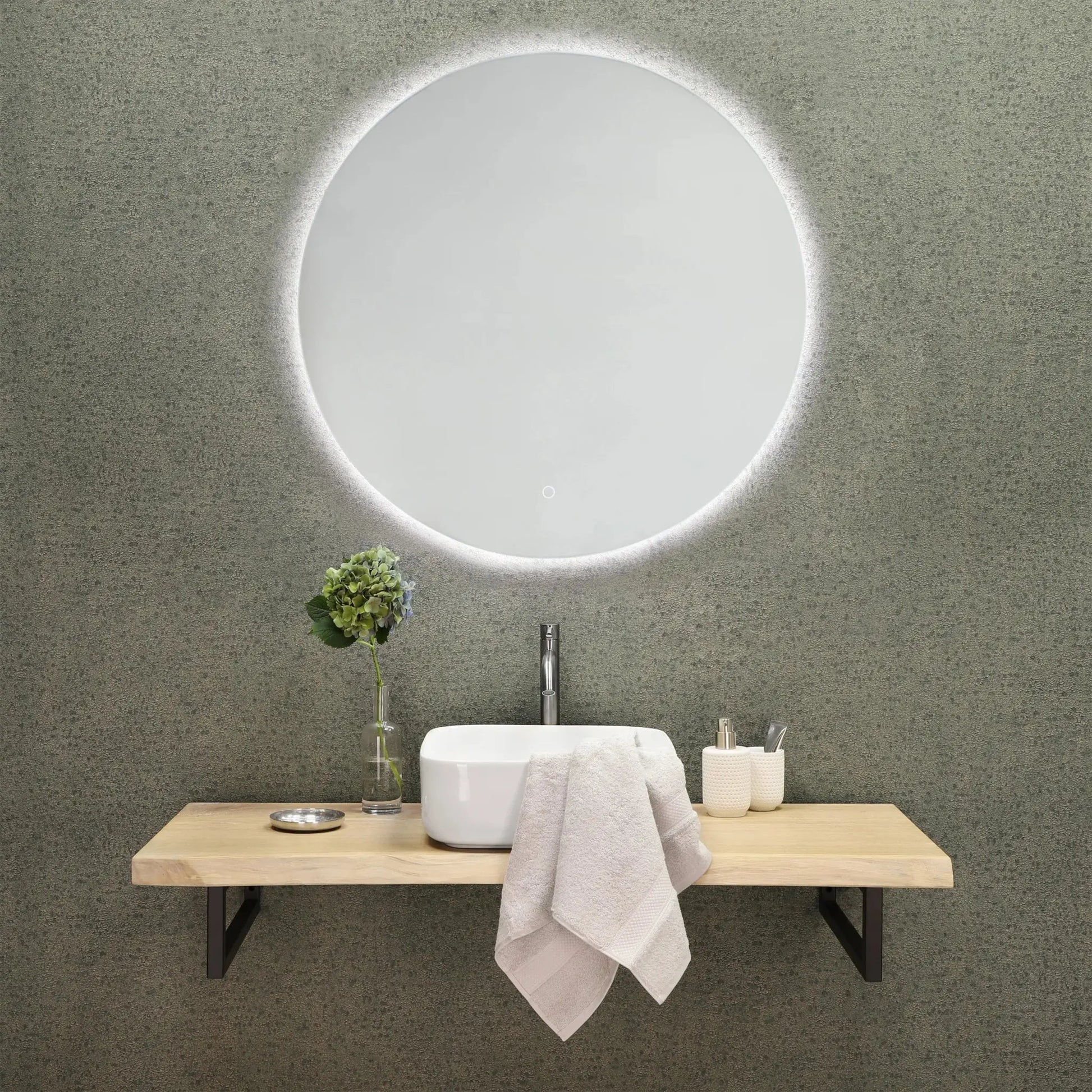 SaniSupreme Waskom Square keramiek Glans Wit 39x39x14,5 cm.