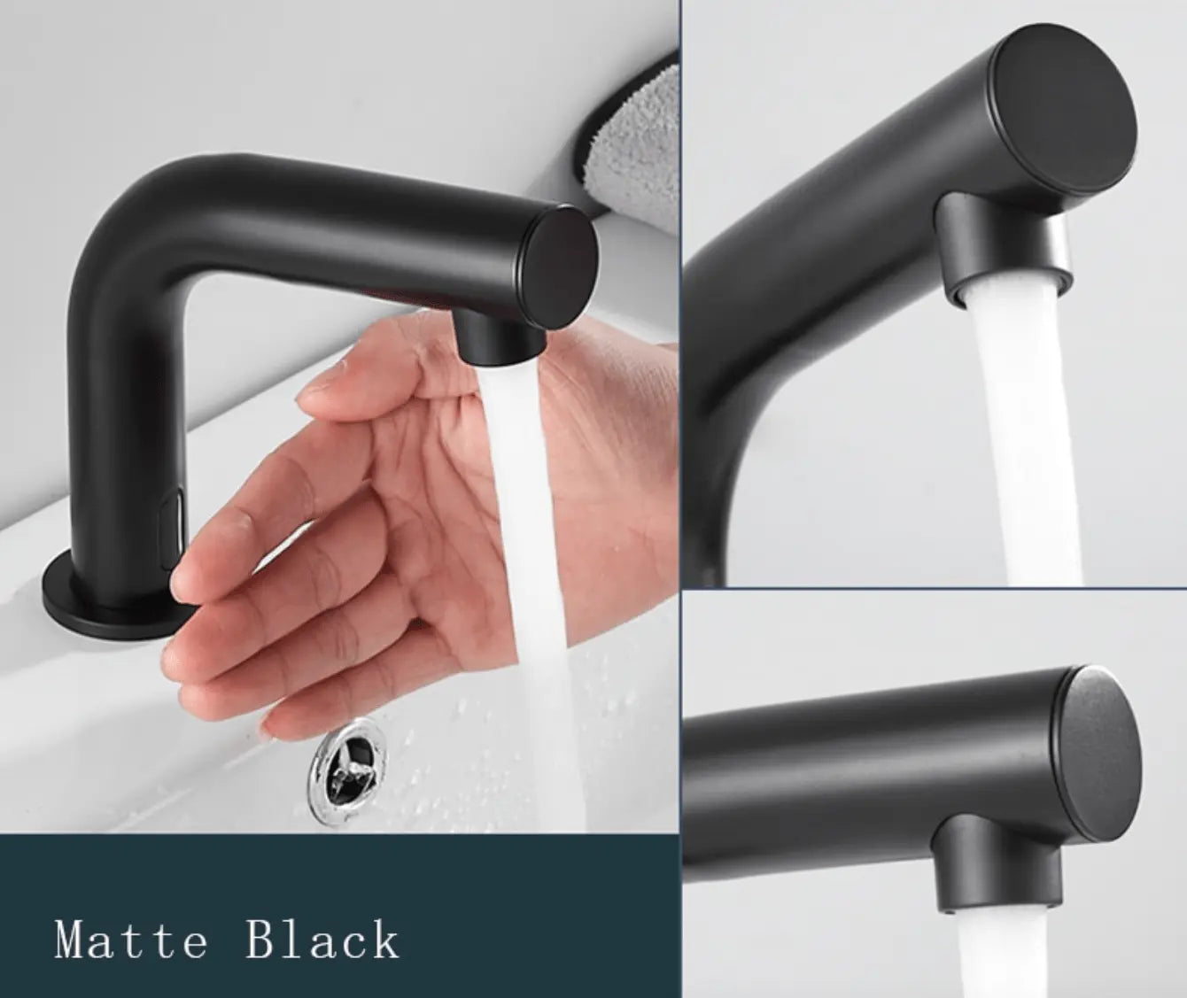 SaniSupreme Wastafel of Toiletkraan Chroom opbouw met automatische sensor 16 cm warm en/of koud water