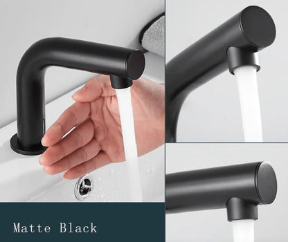 SaniSupreme Wastafel of Toiletkraan Chroom opbouw met automatische sensor 16 cm warm en/of koud water