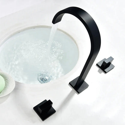 SaniSupreme Wastafelkraan - Badkraan San Marino bad inbouw - opbouw mengkraan model mat zwart