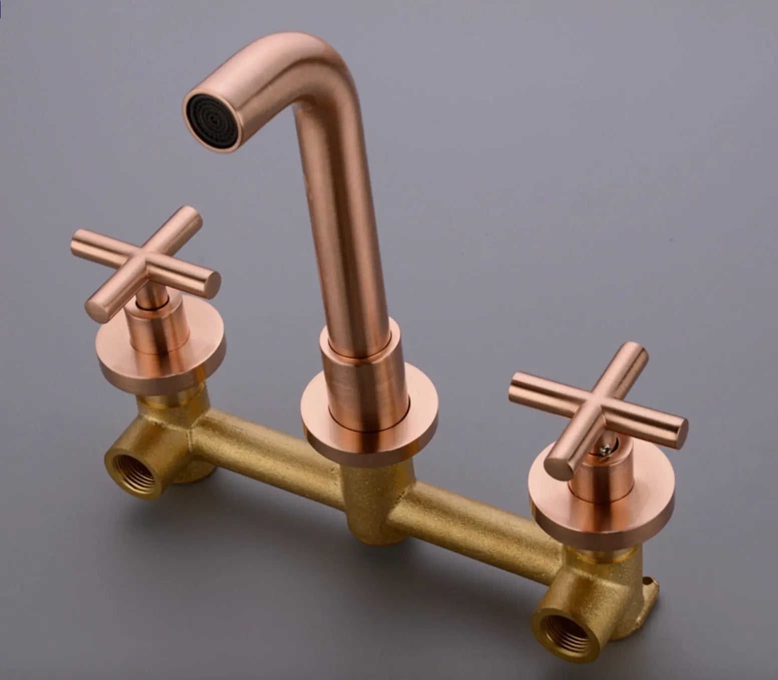 SaniSupreme Wastafelkraan Bologna Koper Brush inbouw 2 kranen Type I