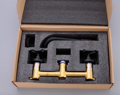 SaniSupreme Wastafelkraan Bologna Koper Brush inbouw 2 kranen Type I