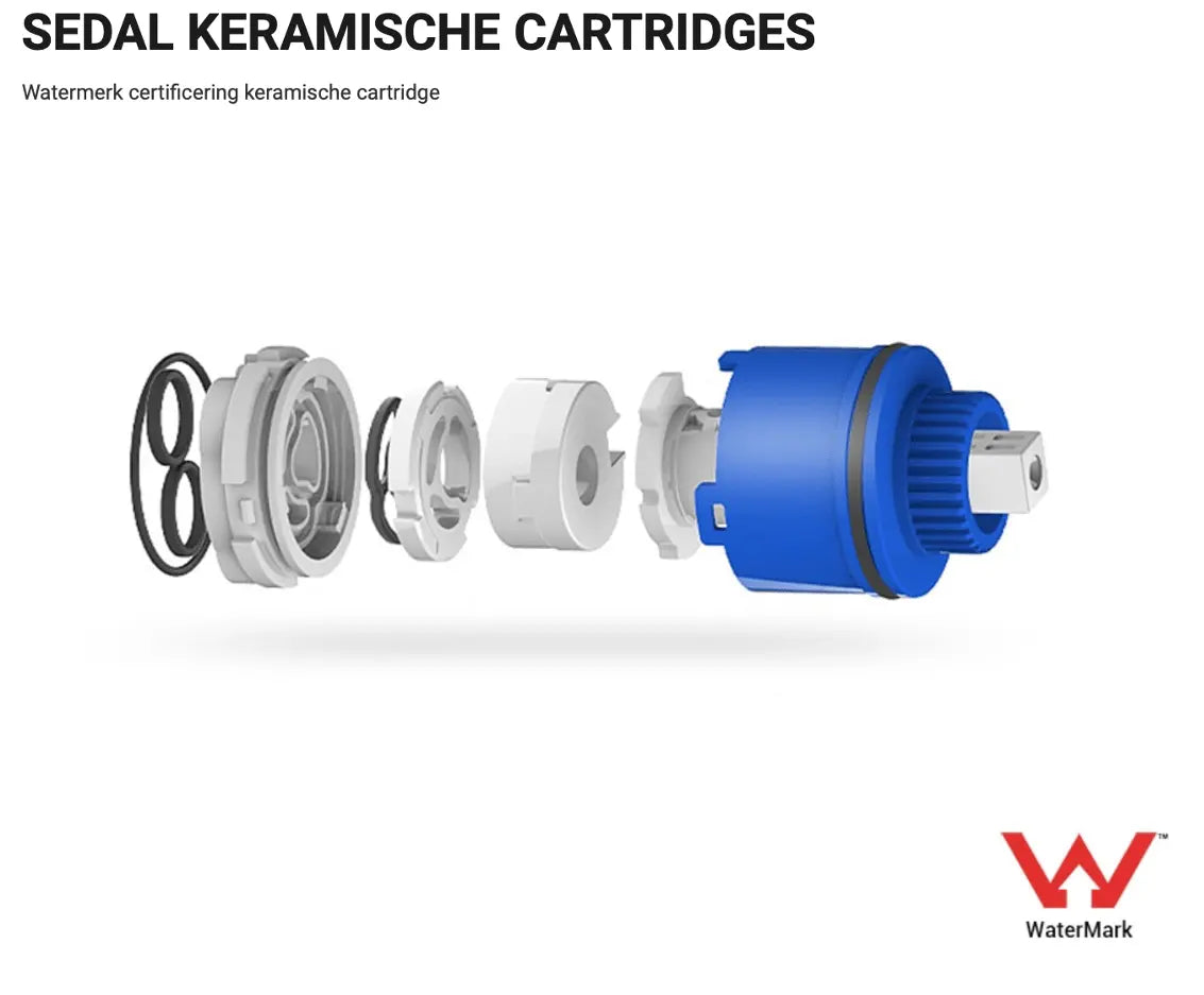 SaniSupreme Wastafelkraan Bologna Koper Brush inbouw 2 kranen Type I