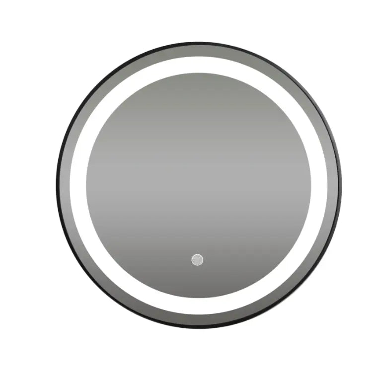 Sanisupreme Badkamerspiegel Mat Zwart Rond 50 cm Sanisupreme