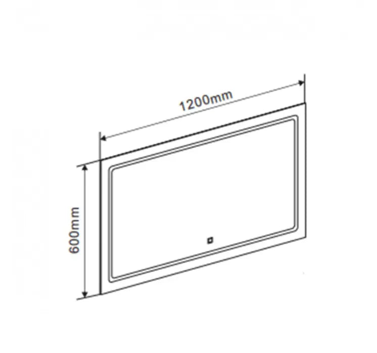 Spiegel Sanisupreme Design Aurora 120x60 cm