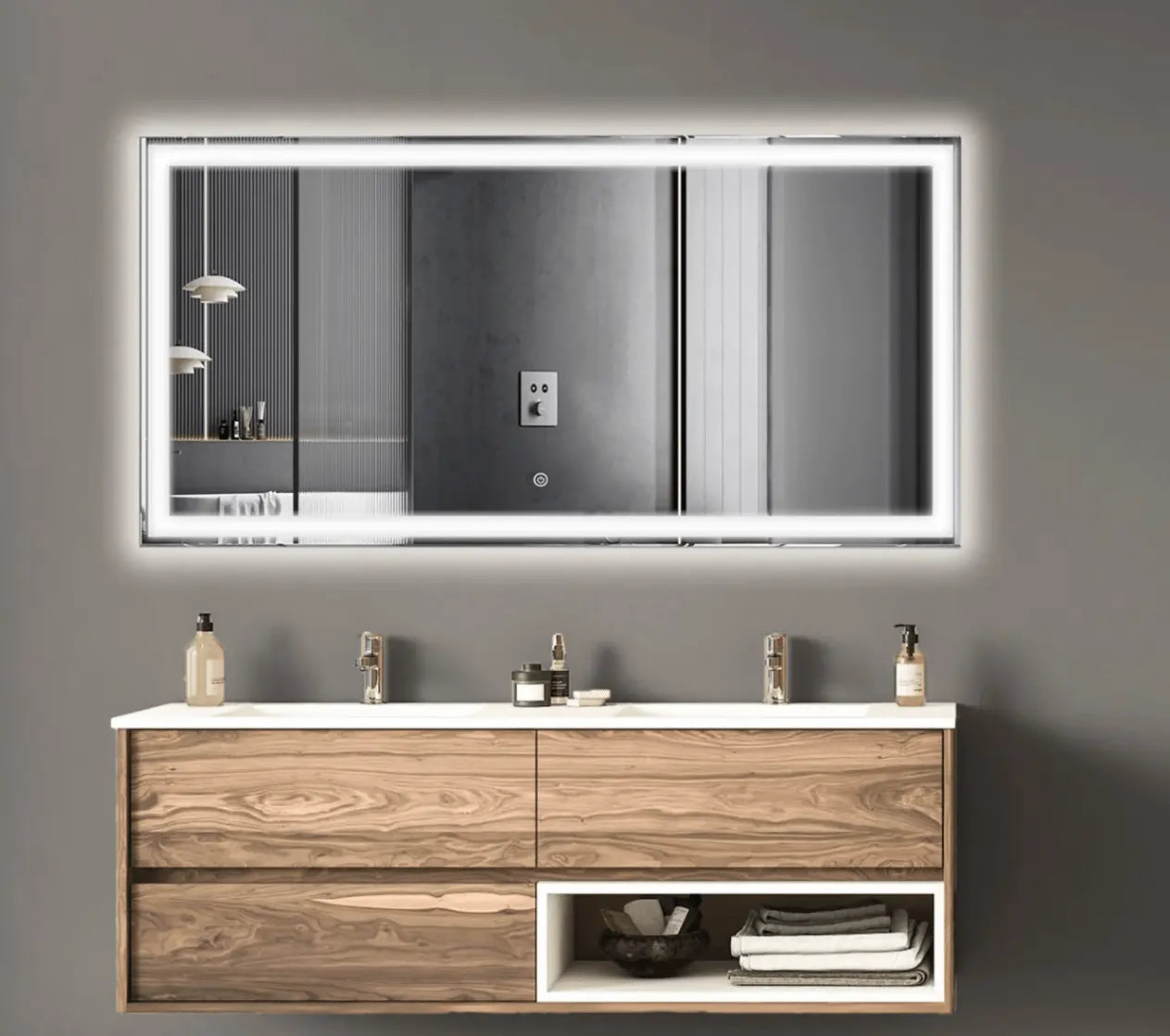 Spiegel Sanisupreme Design Aurora 90x60 cm