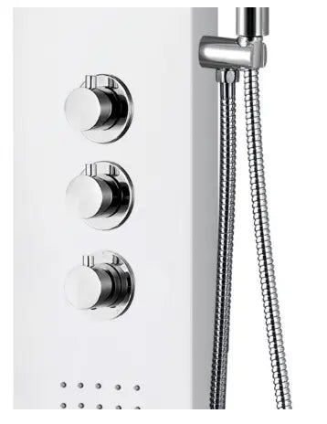 TWEEDEKANS SaniSupreme massage douchepaneel Creavit Aloni 160x20x7 cm wit