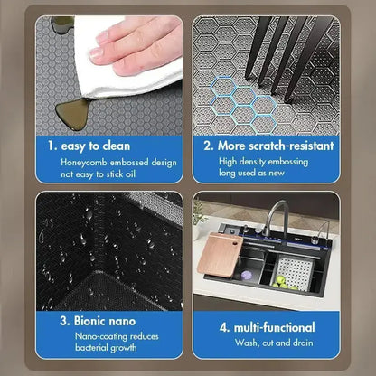 TWEEDEKANS SaniSupreme® Premium HighLine All - in - One Gootsteen - Multifunctioneel met Digitale Display